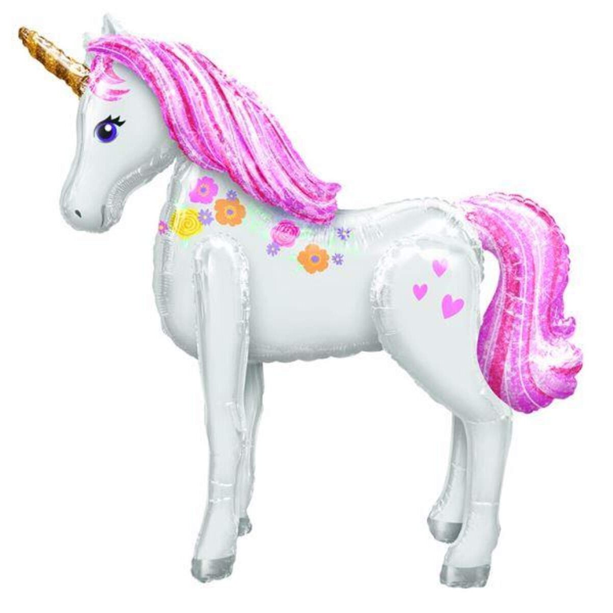 amscan Folienballon AirWalker Einhorn 106 x 116 cm