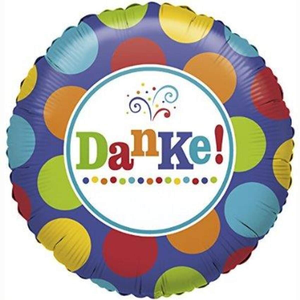 amscan Folienballon Danke metallic