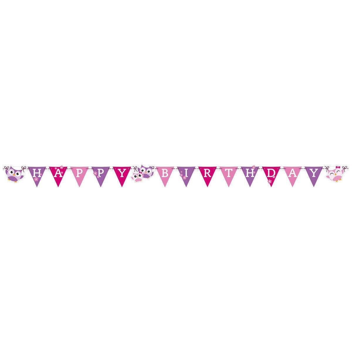 amscan Partykette Eule 180 x 15 cm