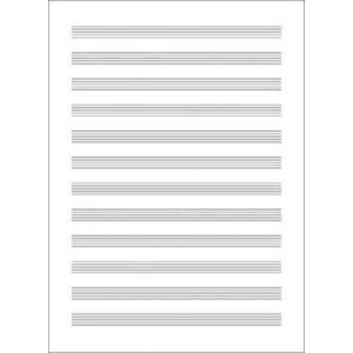 BRUNNEN Notenheft A4 hoch, Lineatur 14