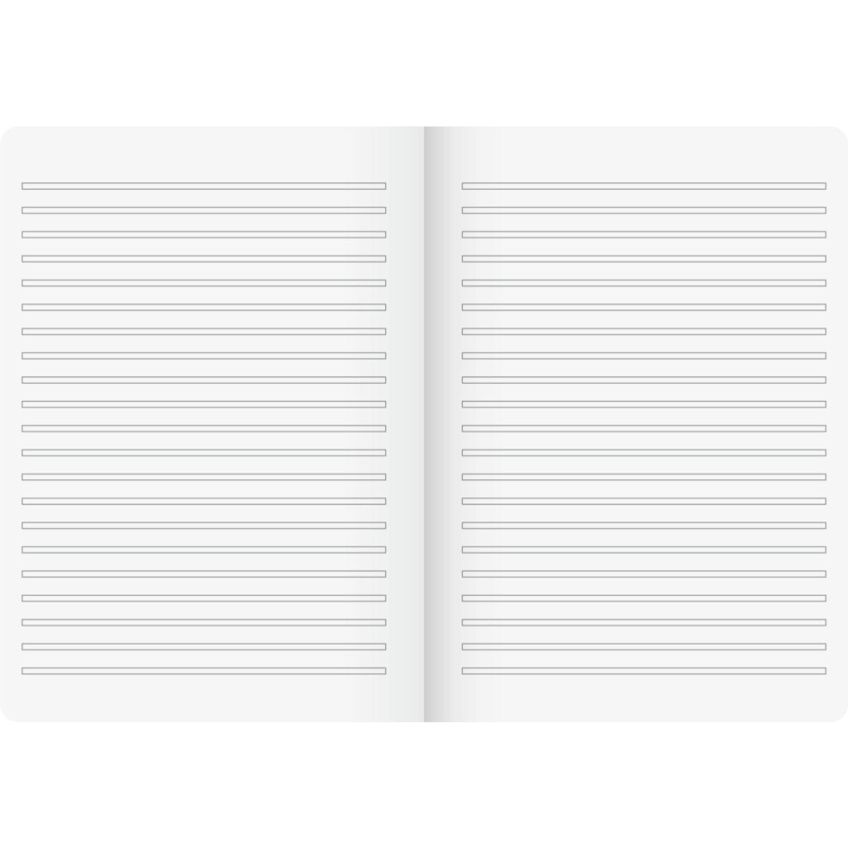 BRUNNEN Schulheft Vivendi A4, 21 Liniensysteme, Lin. 3 blau