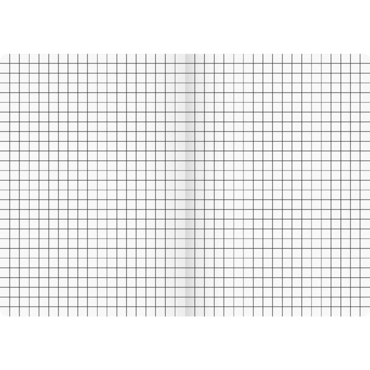BRUNNEN Schulheft Young Vivendi A5, kariert, Liniatur 5, 16 Blatt