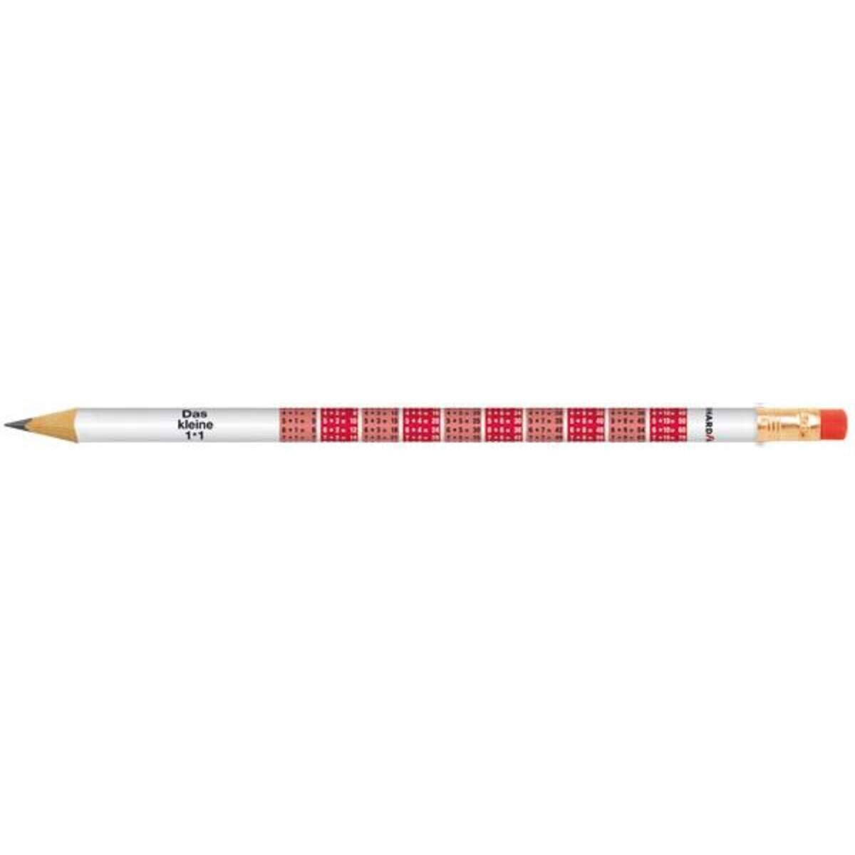 Eberhard Faber Bleistift rund mit Gummitip 1x1, sortiert