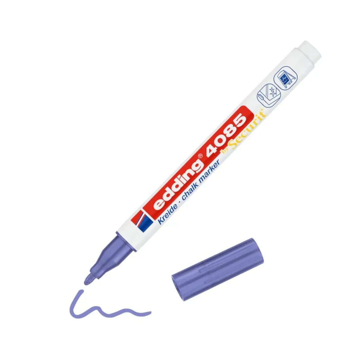 edding 4085 Kreidemarker, 1 - 2 mm, violett-metalic