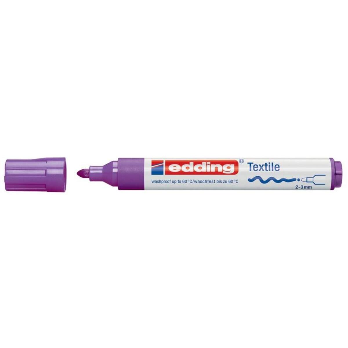 edding 4500 Textilmarker, 2-3mm, neonviolett