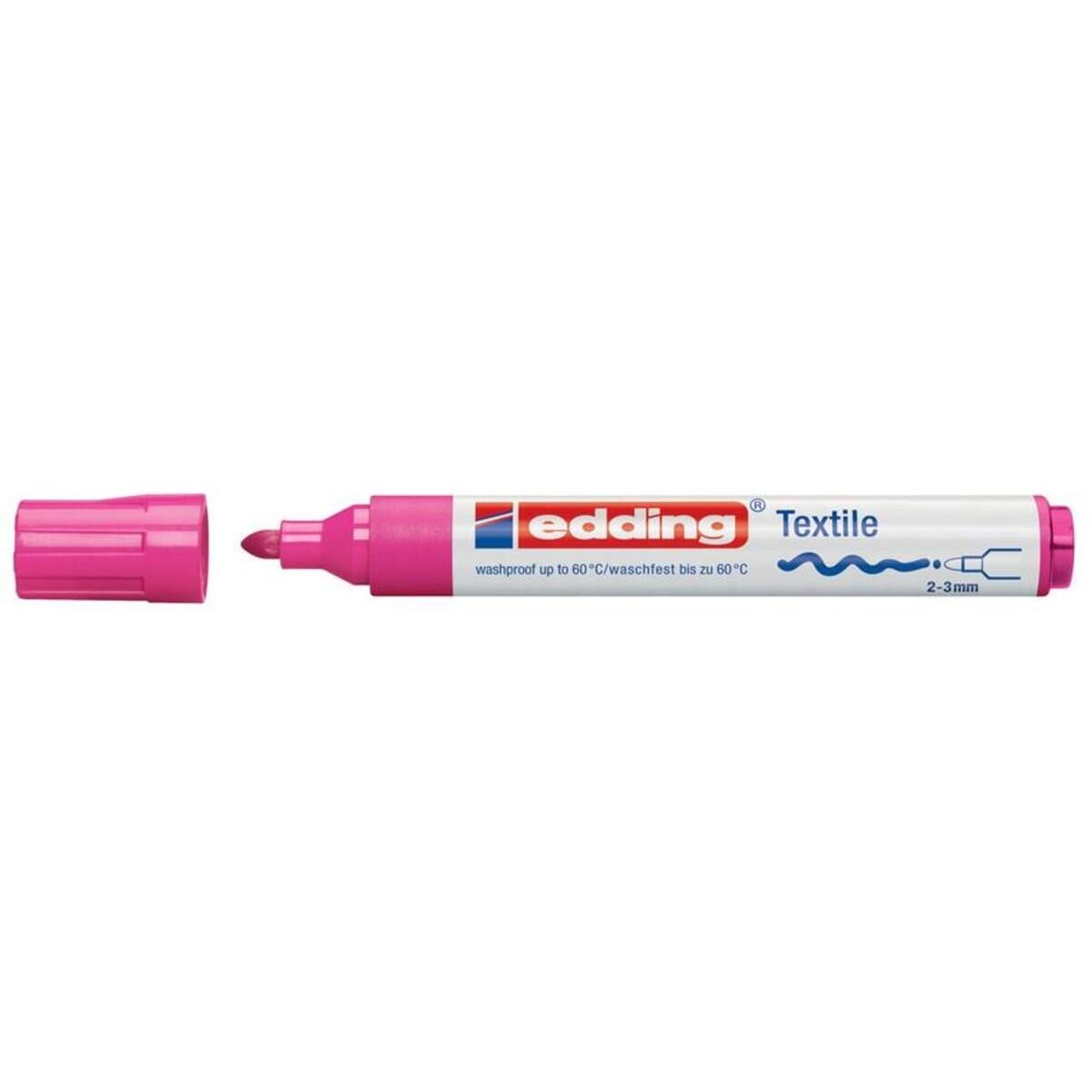 edding 4500 Textilmarker, 2-3mm, neonrosa