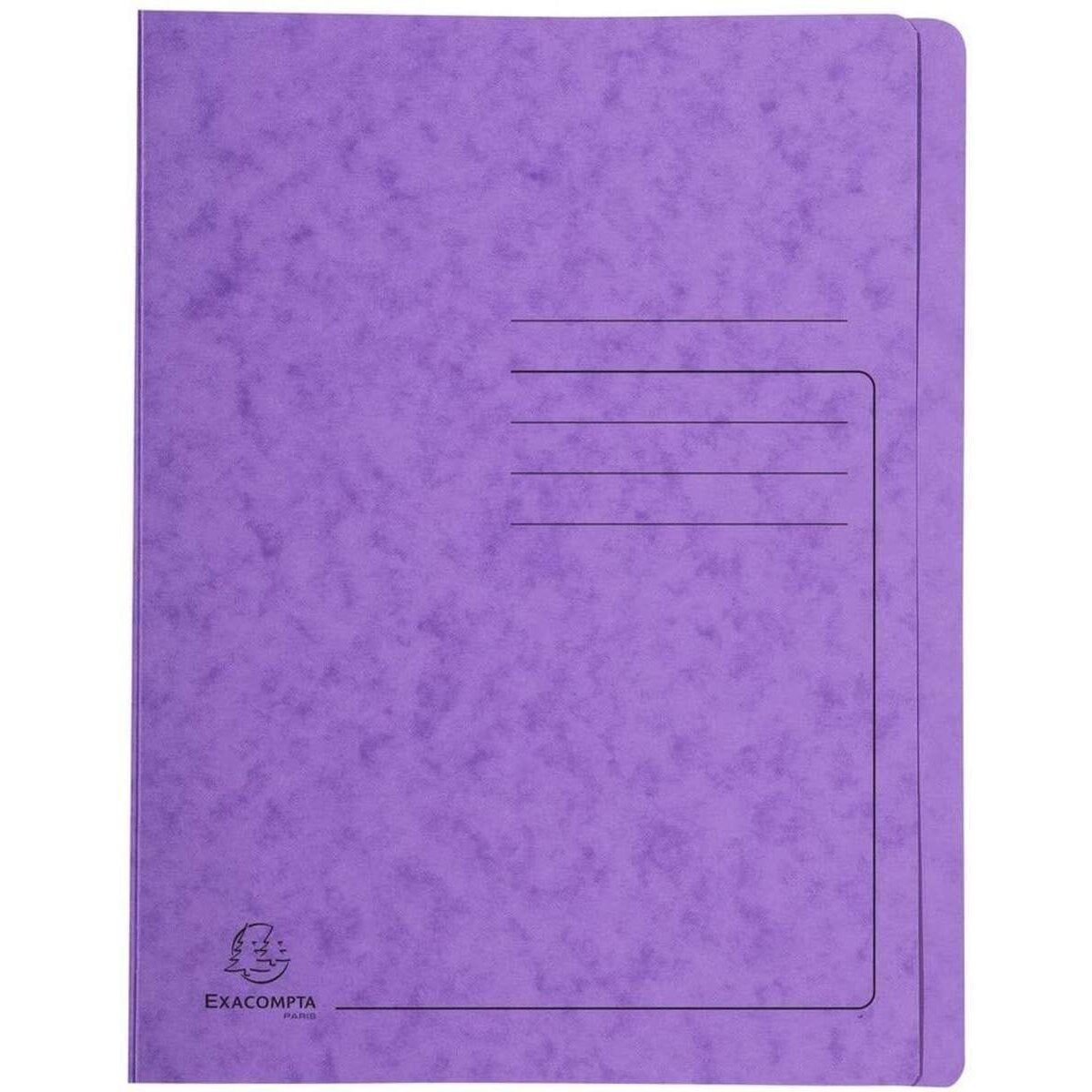 Exacompta Schnellhefter Colorspan bedruckt, 24 x 32 cm, für DIN A4, bis zu 350 Blatt, violett