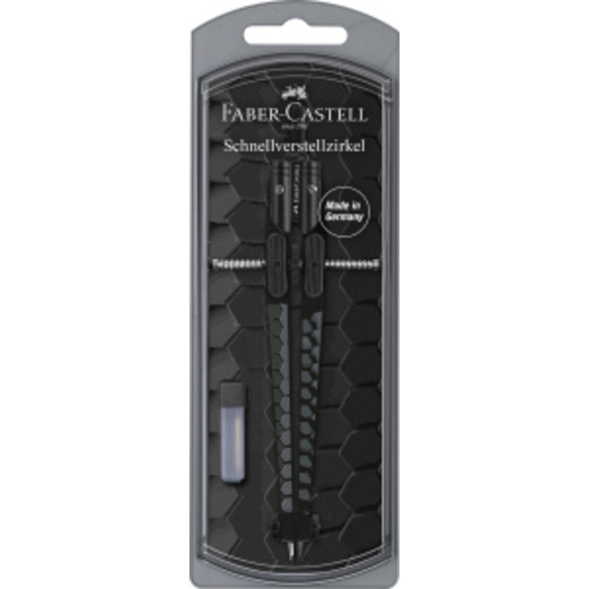 Faber-Castell Zirkel Schnellverstellz. Dark & Bright, 1 Stück, 2-fach sortiert