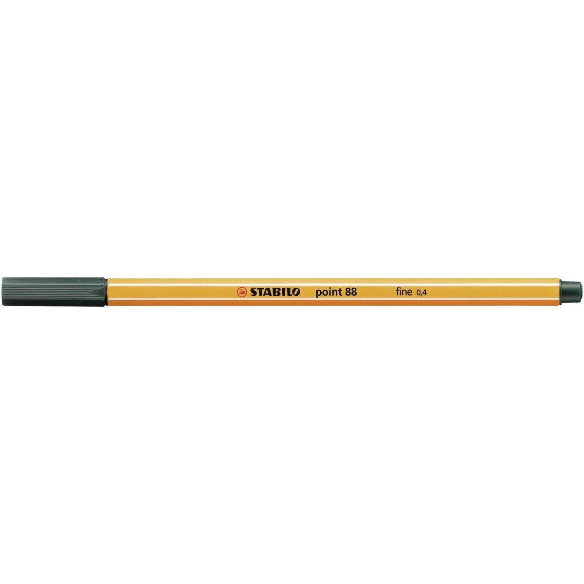 Fineliner - STABILO point 88 - Einzelstift - olivgrün