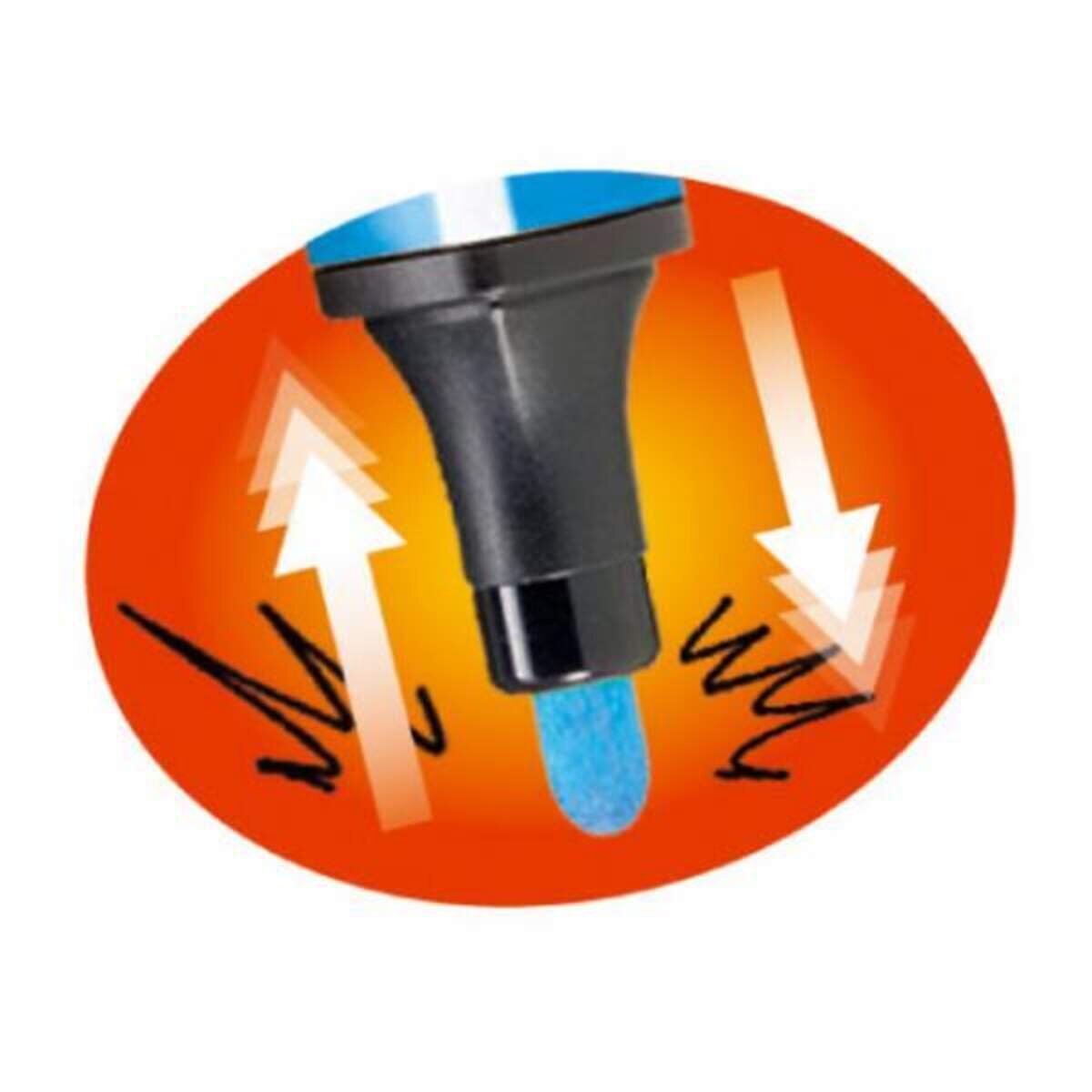 Gefederter Dreikant-Filzstift - STABILO Trio Scribbi - Einzelstift - blau