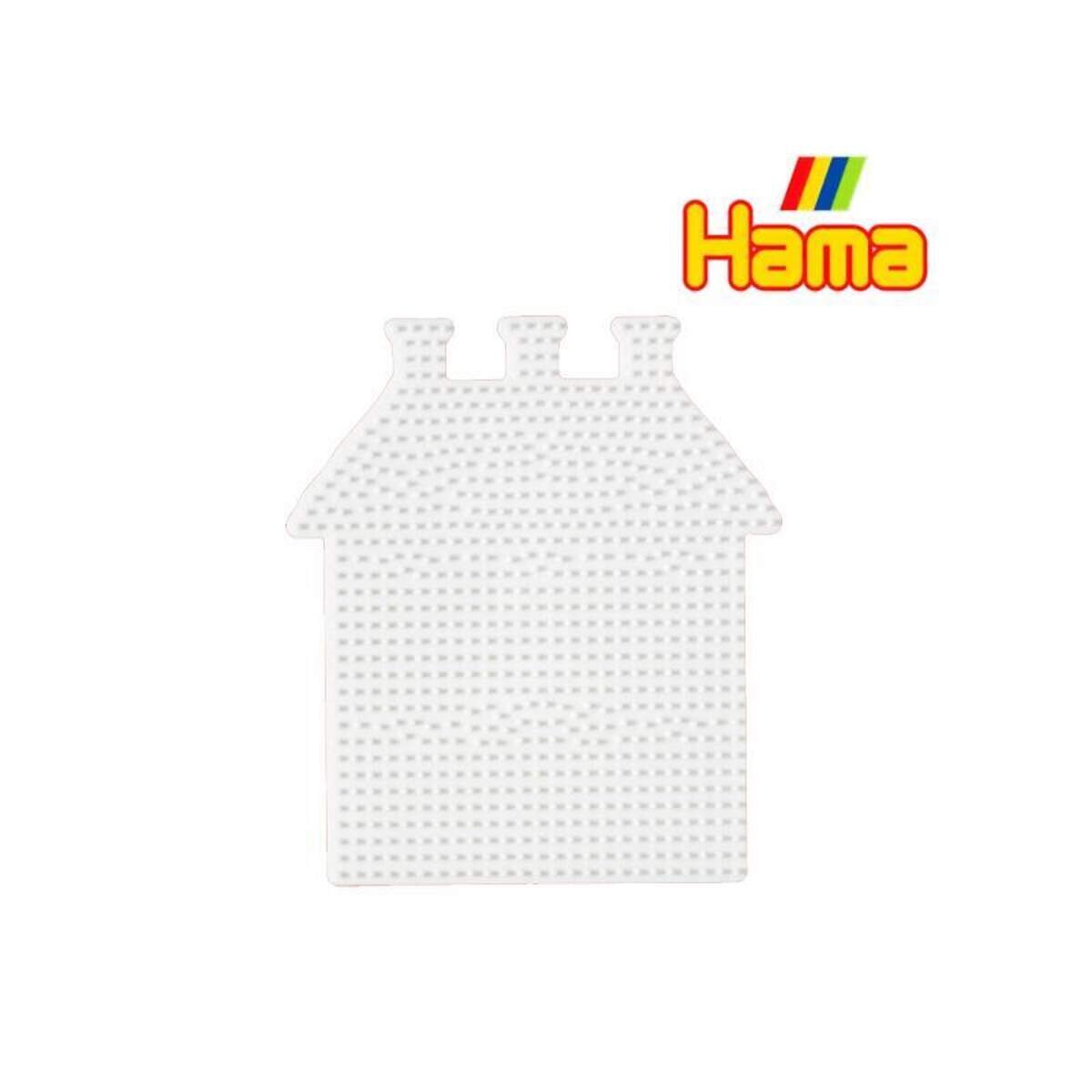 Hama Bügelperlen Stiftplatte Hausfront