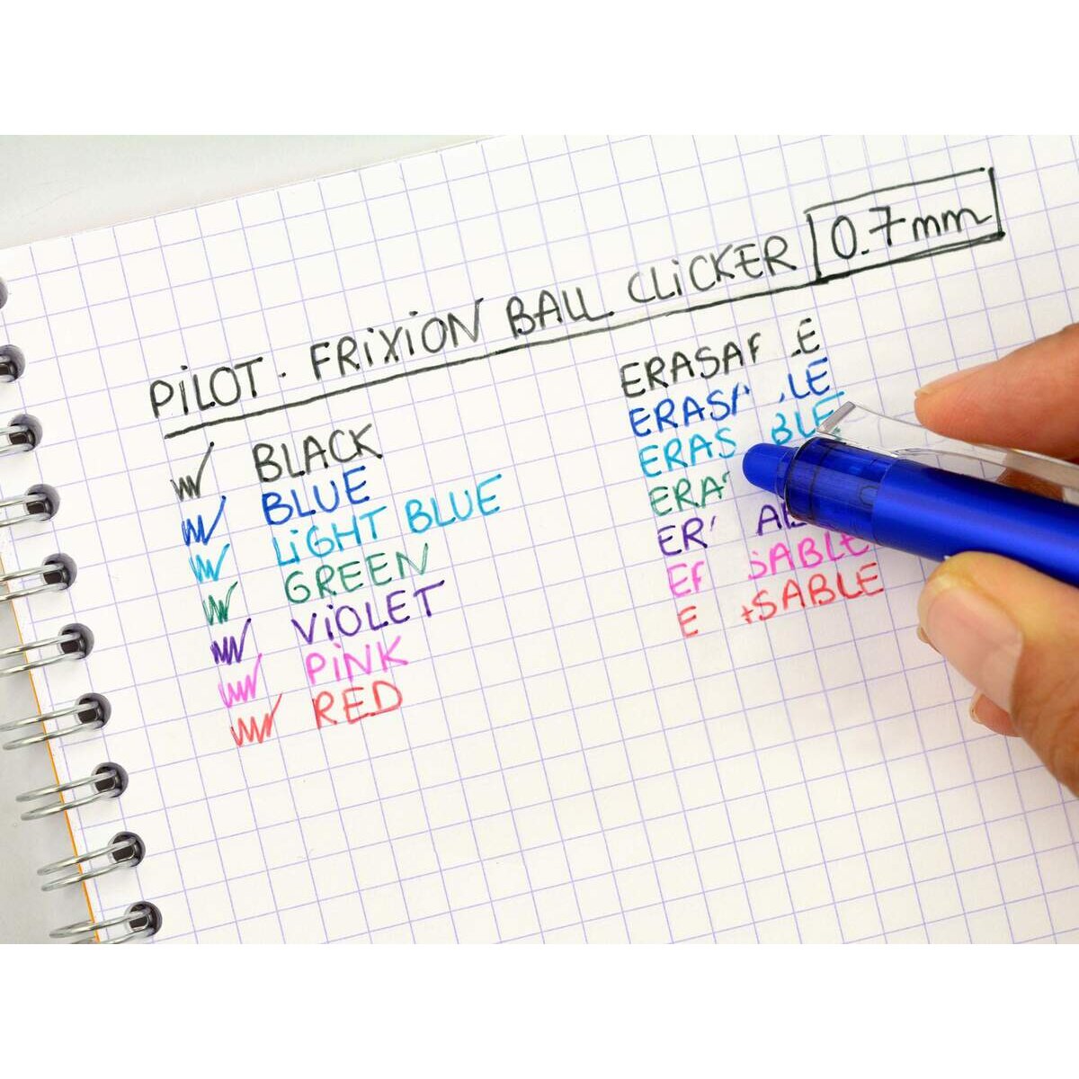 Pilot Tintenroller FriXion Ball Clicker mit Druckmechanik, schwarz