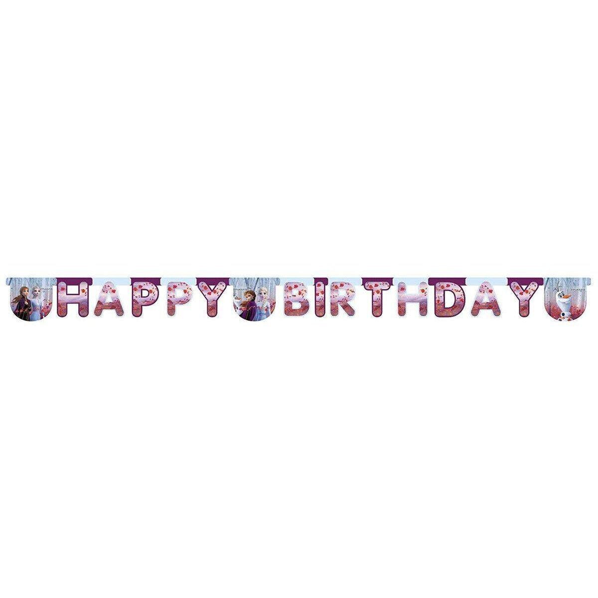 Procos Frozen 2 Banner Happy Birthday, 2m