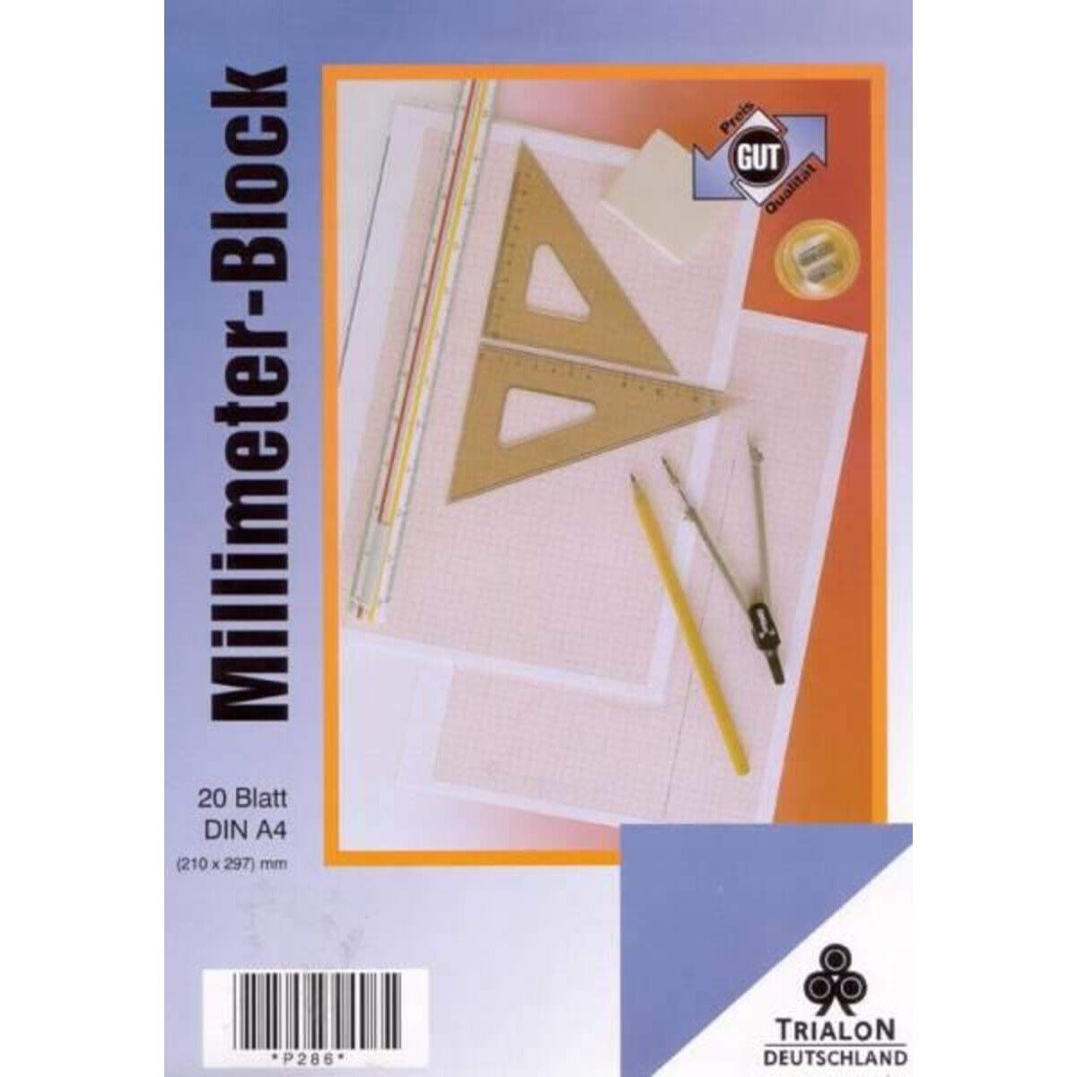 PVP Penig Millimeterpapier, DIN A4, 20 Blatt