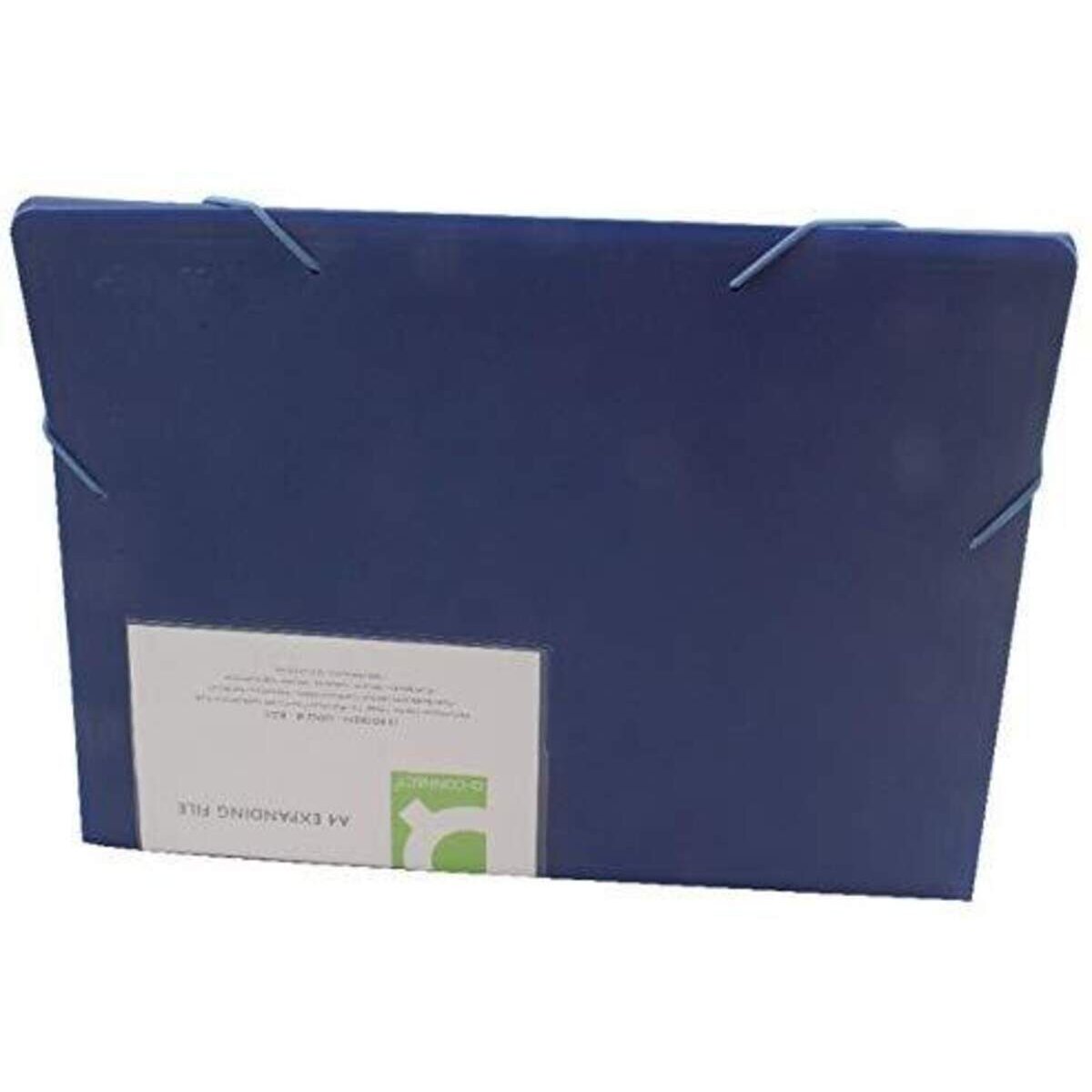 Q-Connect Fächermappe mit 13 Taschen, blau