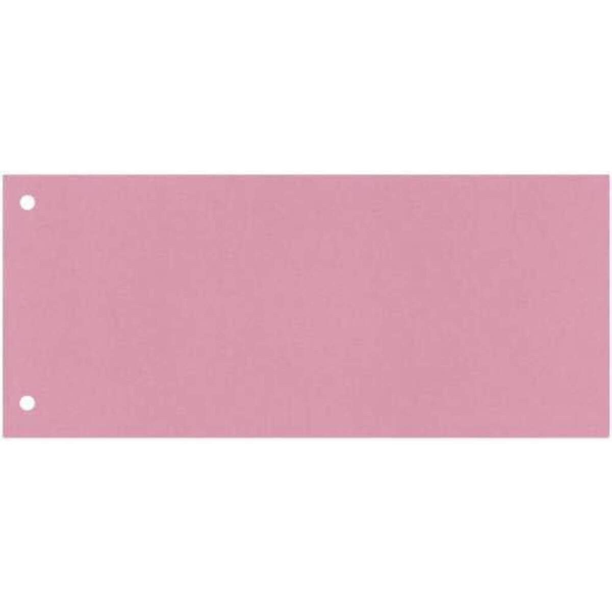 Q Connect Trennstreifen rosa, 10,5 x 24 cm, 100 Stück