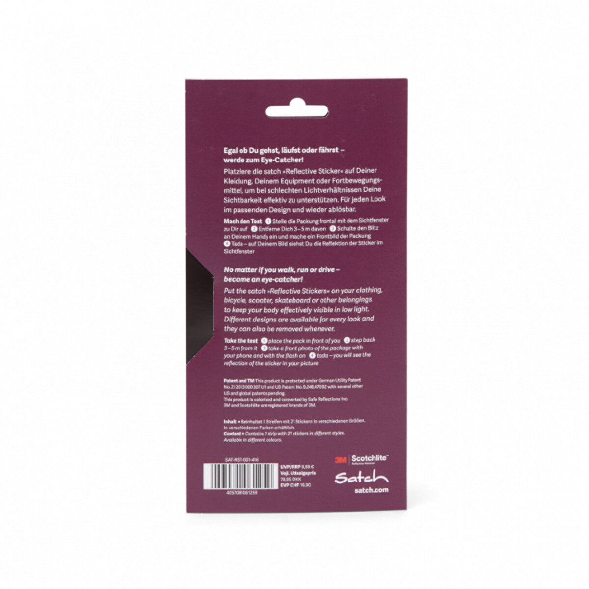 Satch Refective Sticker lila