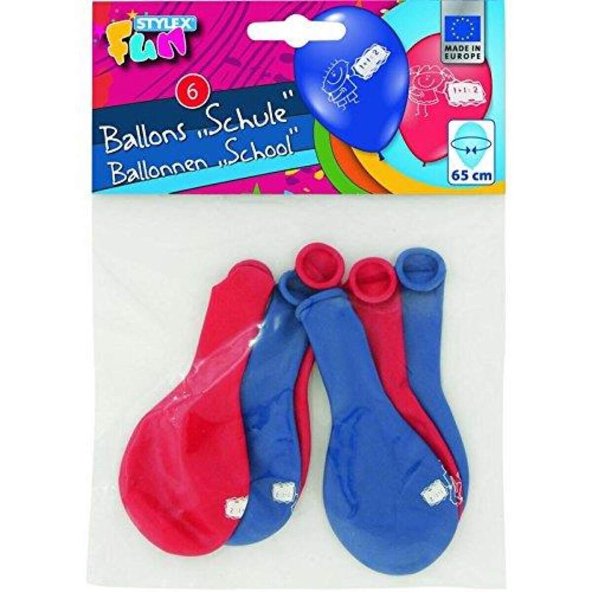 Stylex Luftballons, 6er Beutel, Schule