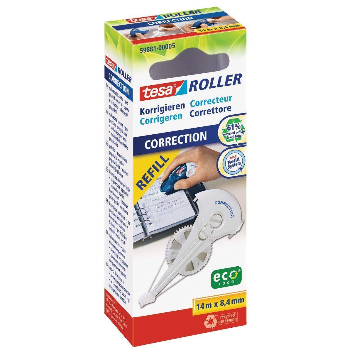tesa Korrekturroller Nachfüllkass. 8,4mm ecoLogo