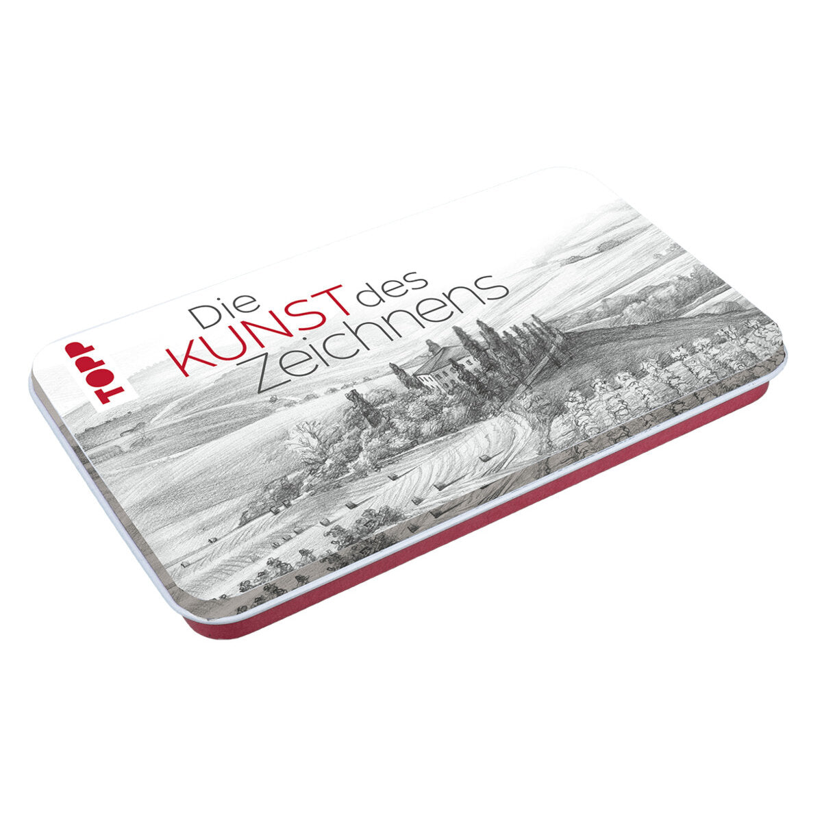 Topp Die Kunst des Zeichnens - Zeichenmaterial mit Metalldose