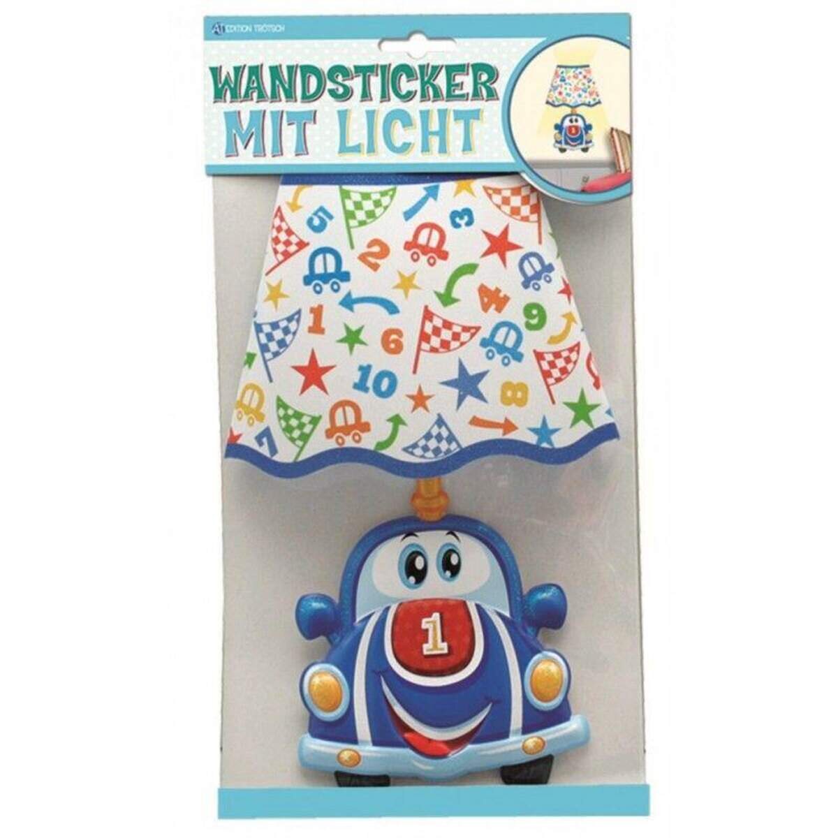 Trötsch Wandsticker Auto mit Licht