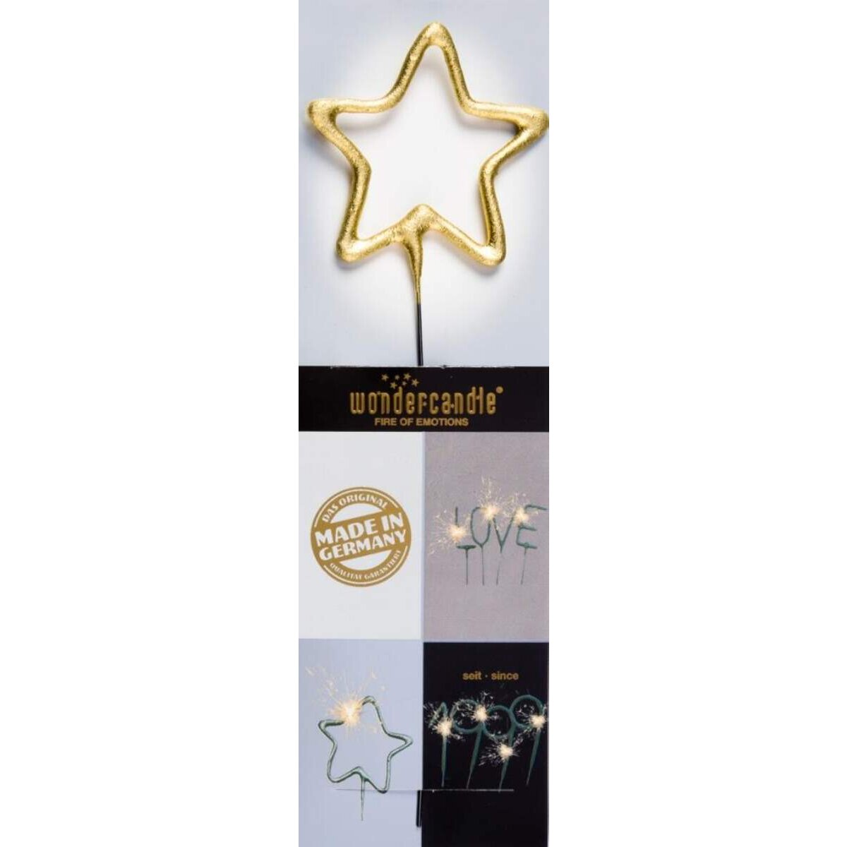 Wondercandle Stern gold