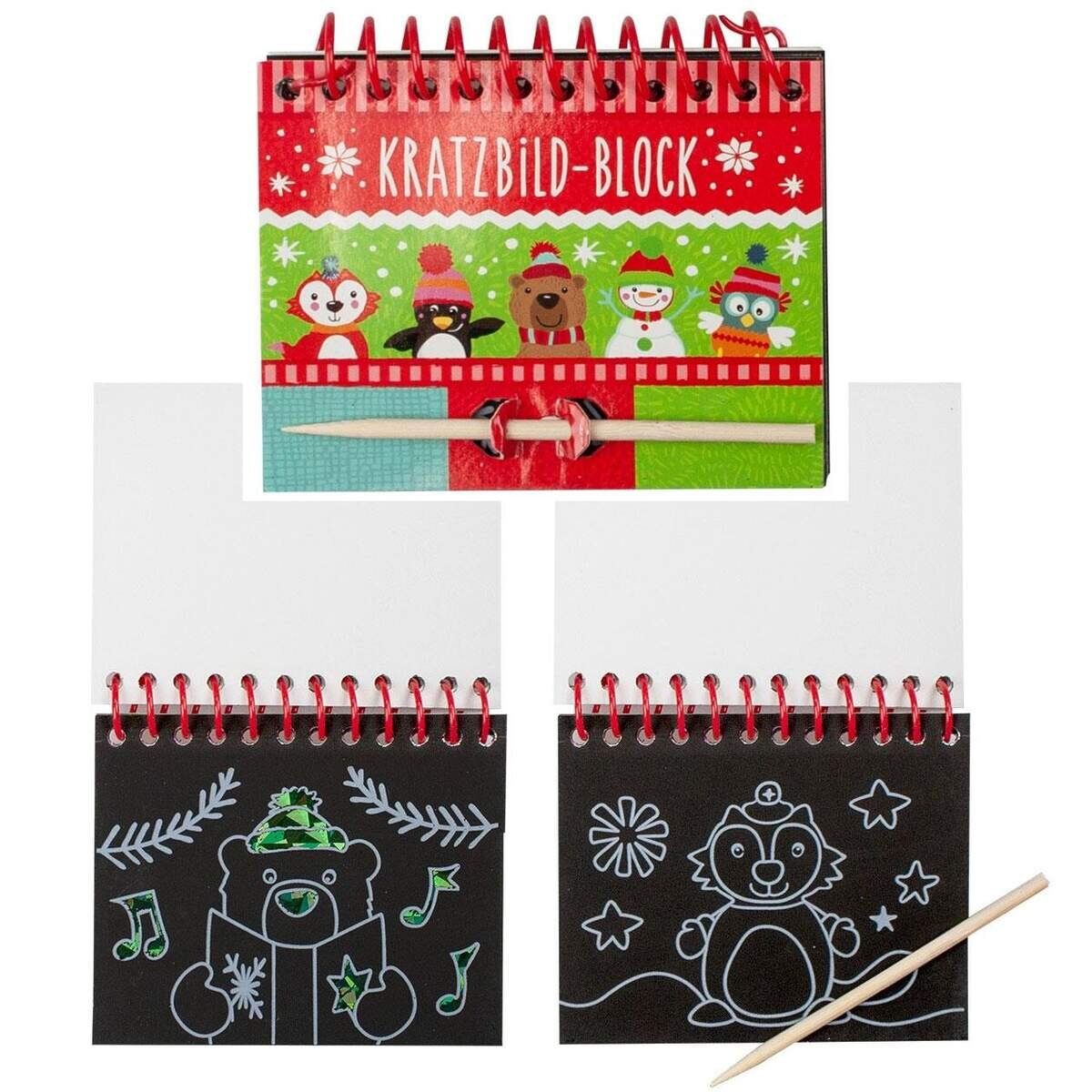 Wonderland Motiv-Kratzbildblock