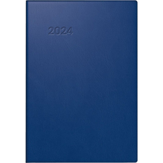 BRUNNEN Wochenkalender Taschenkalender Modell 723, blau, 2024, Blattgröße 7,6 x 11,2 cm