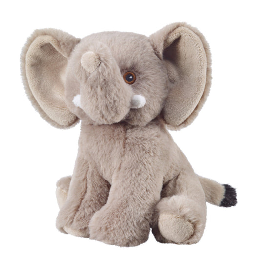 Bauer Elefant sitzend: Kuscheltier aus softem Plüsch, 20 cm