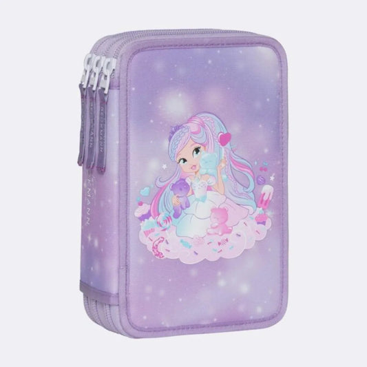 Beckmann 3-fächrige Federmappe mit Inhalt, Candy