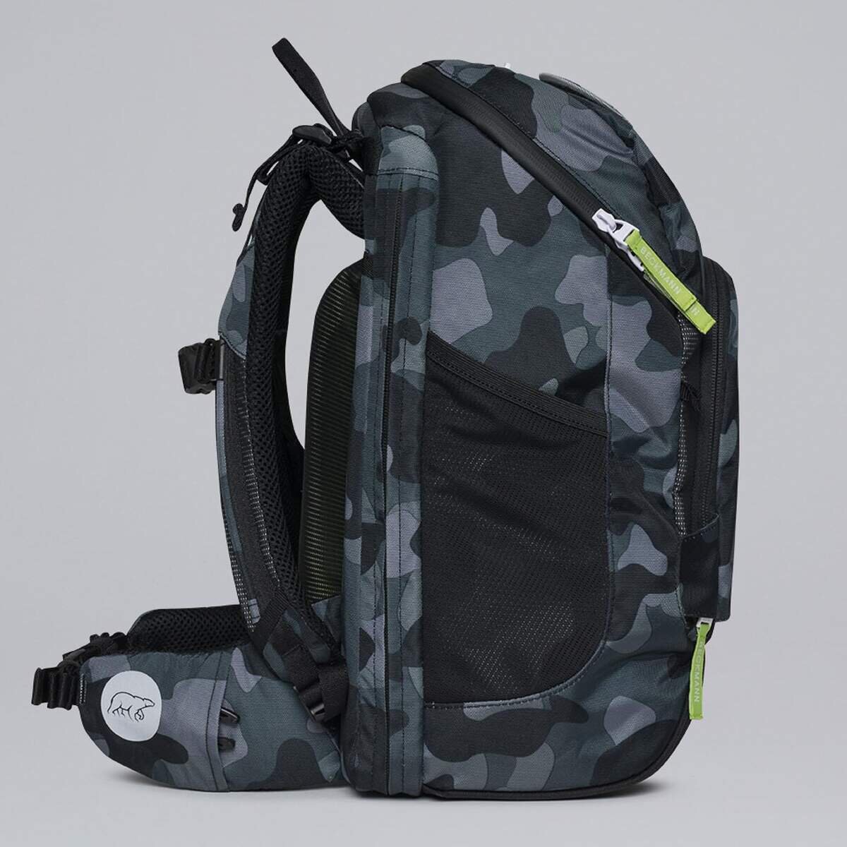 Beckmann Schulrucksackset Active Air FLX Set Camo Rex , 6-teilig