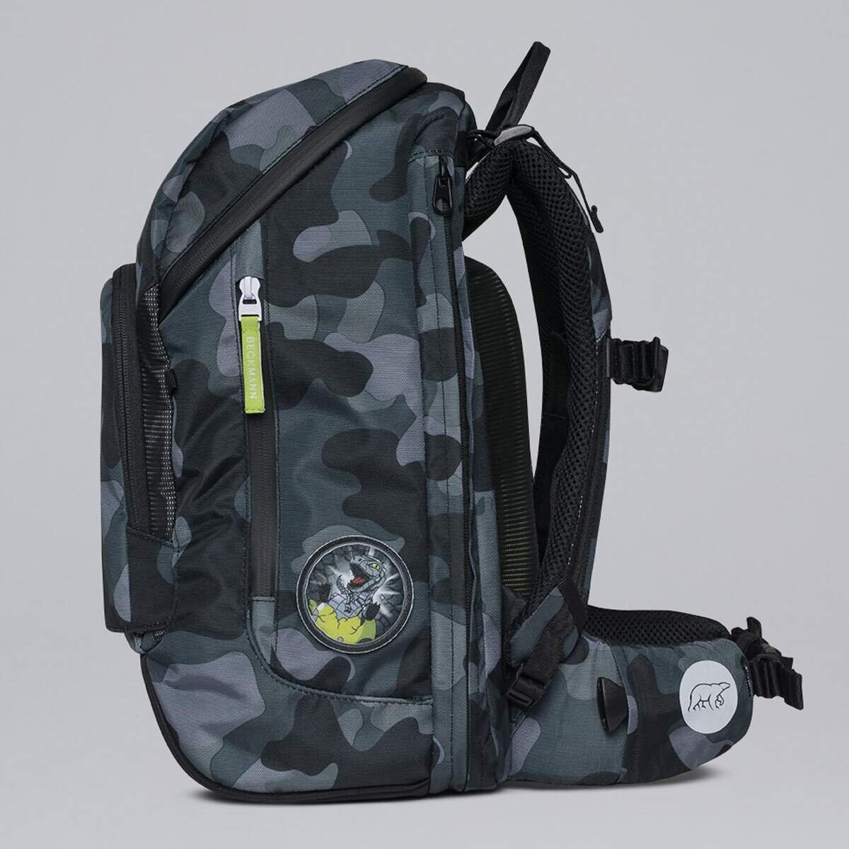 Beckmann Schulrucksackset Active Air FLX Set Camo Rex , 6-teilig