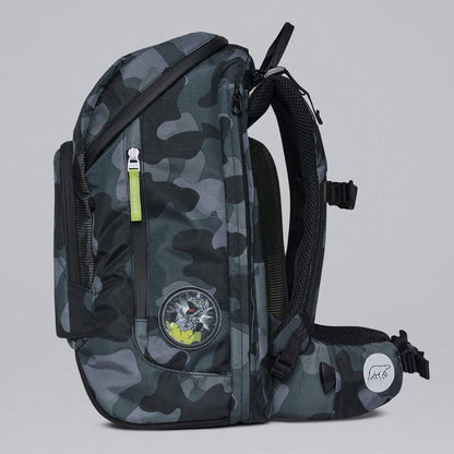 Beckmann Schulrucksackset Active Air FLX Set Camo Rex , 6-teilig