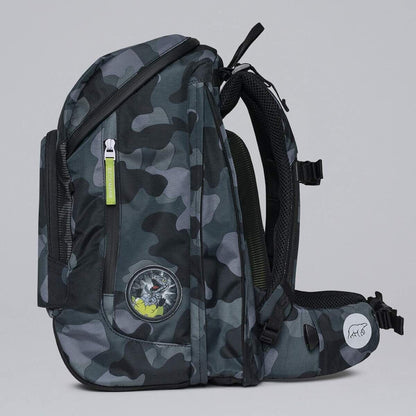 Beckmann Schulrucksackset Active Air FLX Set Camo Rex , 6-teilig