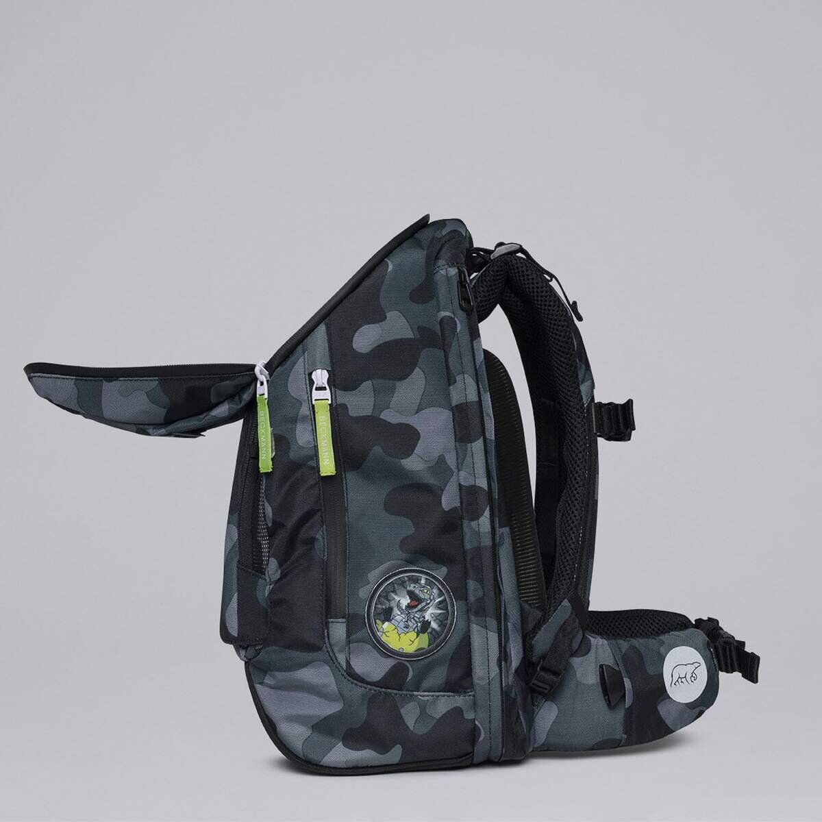 Beckmann Schulrucksackset Active Air FLX Set Camo Rex , 6-teilig