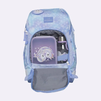 Beckmann Schulrucksackset Active Air FLX Set Unicorn Princess Ice Blue, 6-teilig