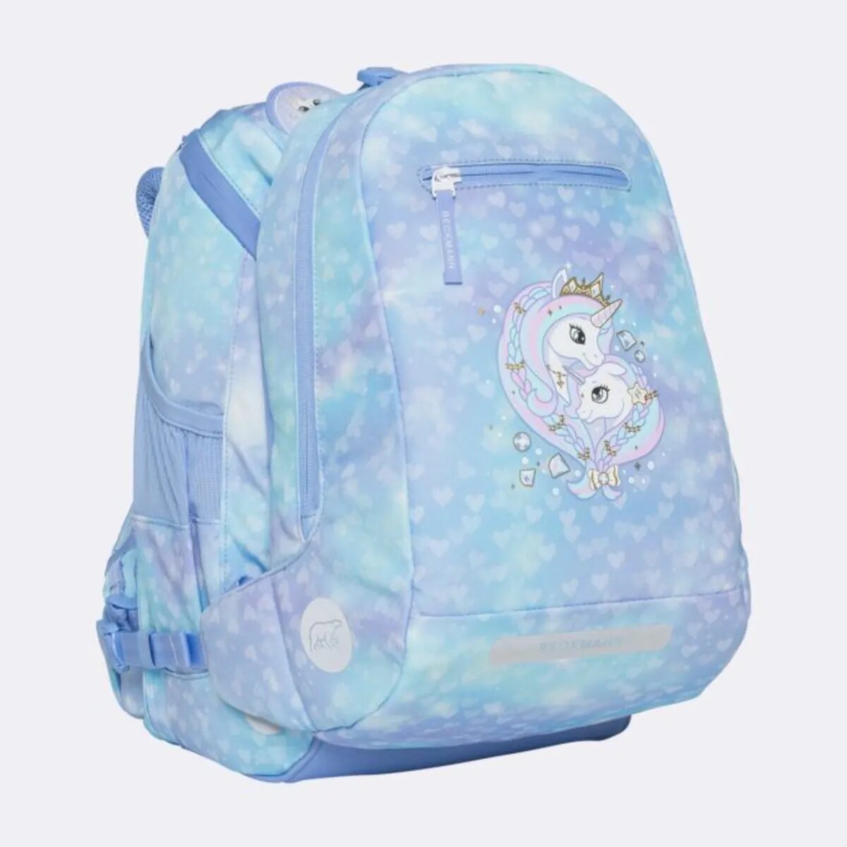 Beckmann Schulrucksackset Active Air FLX Set Unicorn Princess Ice Blue, 6-teilig