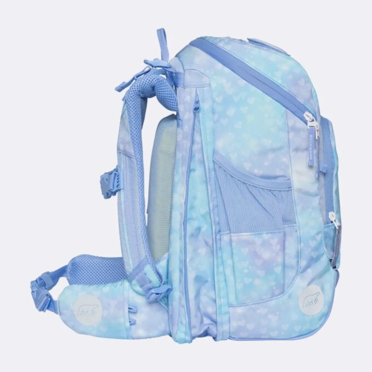 Beckmann Schulrucksackset Active Air FLX Set Unicorn Princess Ice Blue, 6-teilig