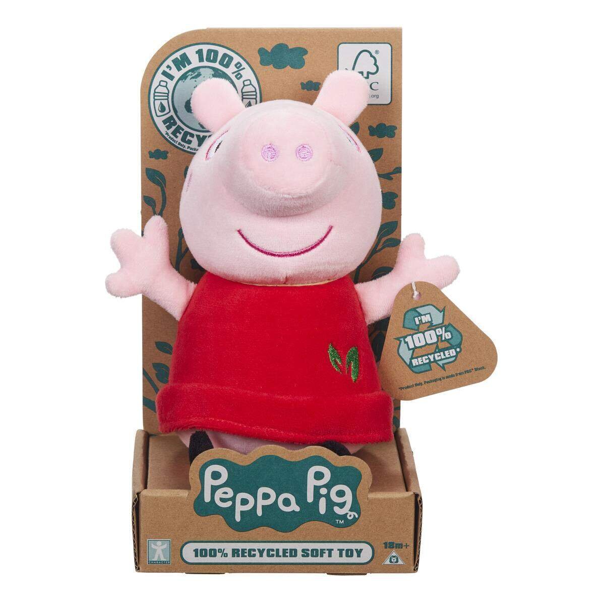 Boti Plüsch Peppa Pig rotes Kleid, 20 cm