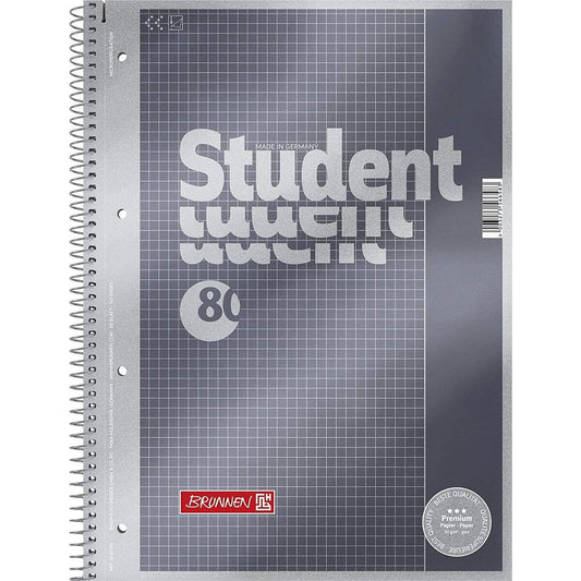 BRUNNEN Collegeblock Student Premium A4, Lin.26, 80 Blatt