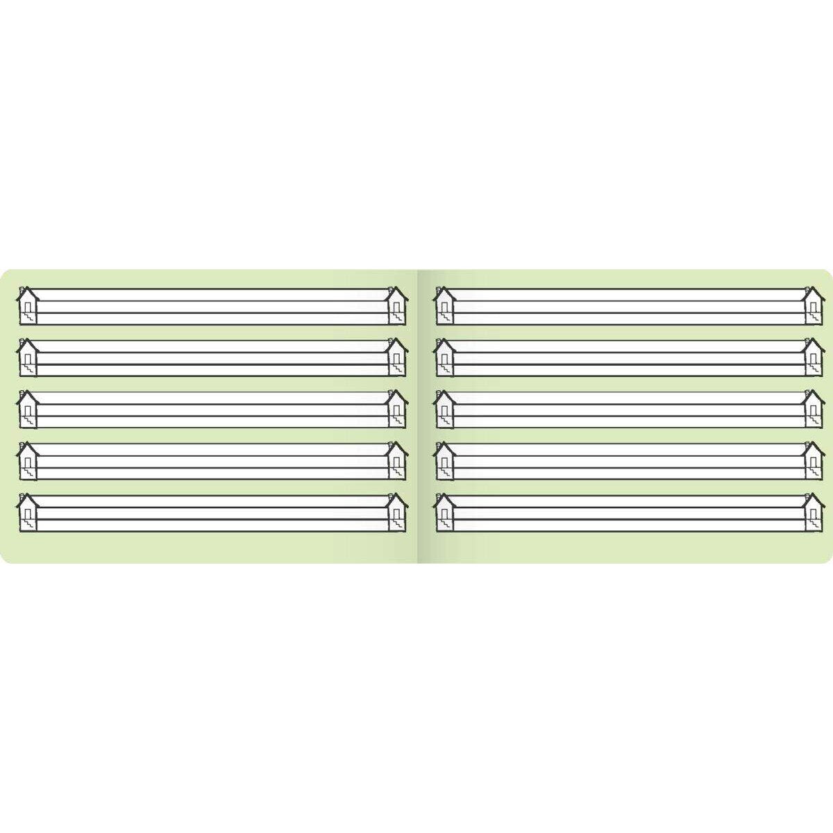 BRUNNEN Schulheft A5 quer, liniert, Lineatur 0, 16 Blatt