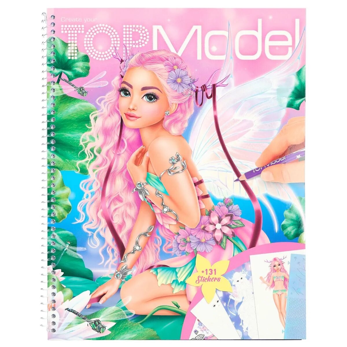 Depesche Create your TOPModel Malbuch mit Stickern Fantasy