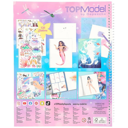 Depesche Create your TOPModel Malbuch mit Stickern Fantasy