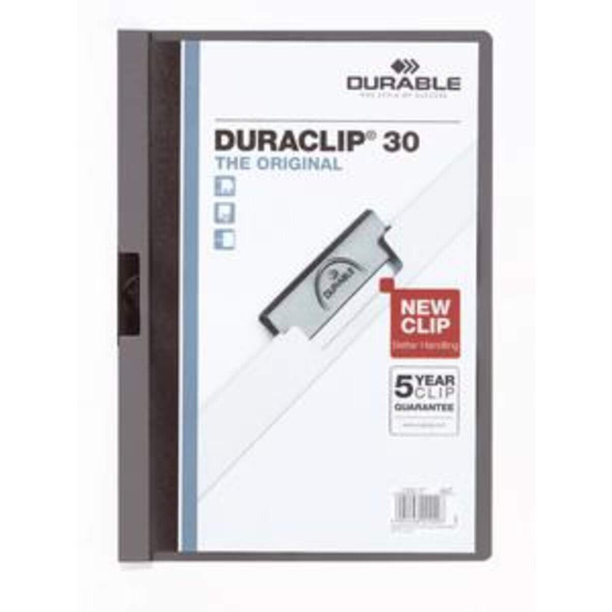 Durable Klemm-Mappe DURACLIP® 30, anthazit/grau