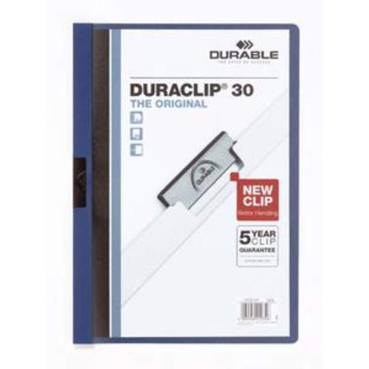 Durable Klemm-Mappe DURACLIP® 30, dunkelblau