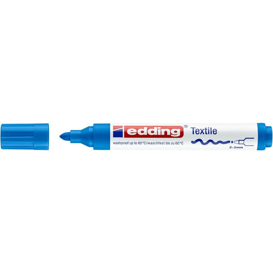 edding 4500 Textilmarker, 2-3mm, hellblau