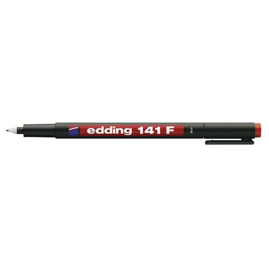 edding 141 Folienschreiber, F, rot, permanent, 0.6mm