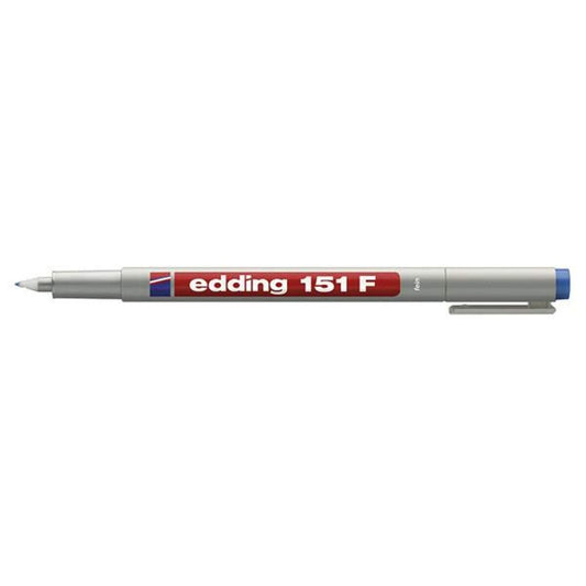 edding 151 Folienschreiber für OHP, F, blau, non-permanent, 0.6mm