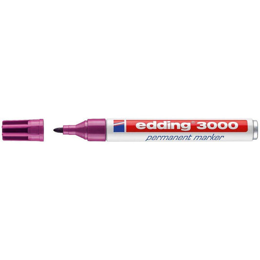 edding 3000 Permanentmarker, 1.5-3mm, rotviolett