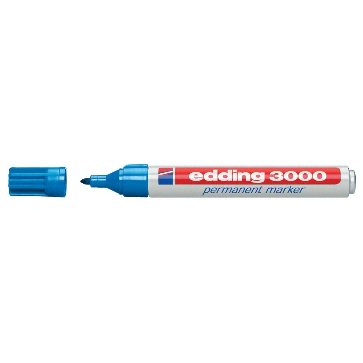 edding 3000 Permanentmarker, 1.5-3mm, hellblau